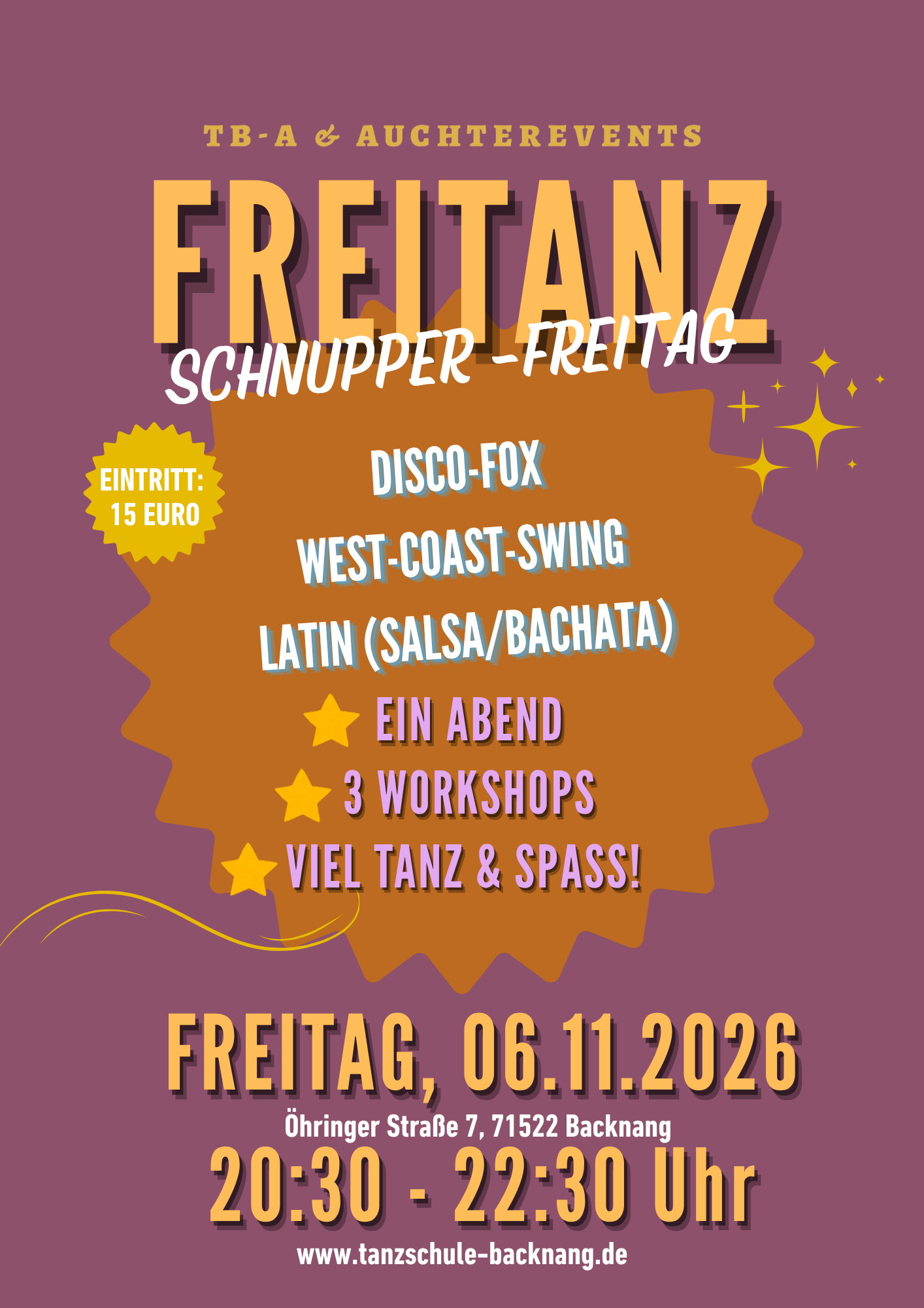 Freitanz Schnupper Freitag